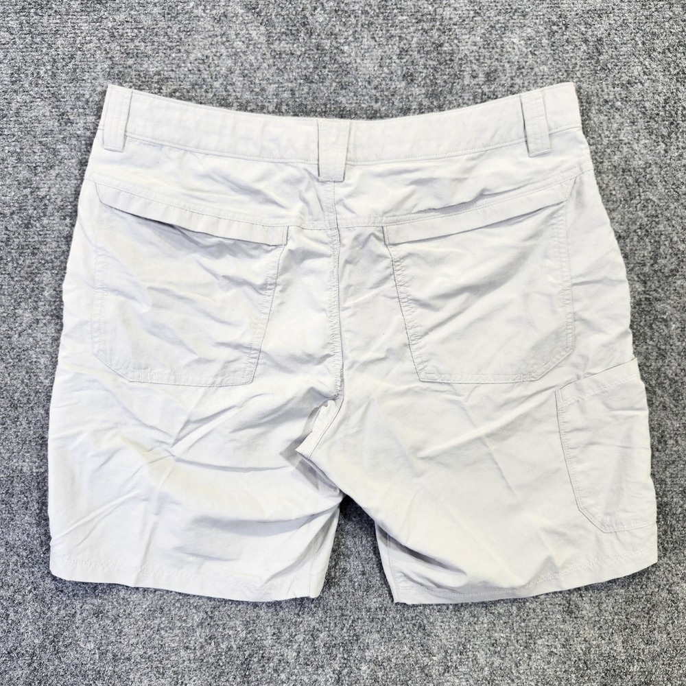 Simms Shorts Mens 36 Gray 8" Nylon Chino Lightweight Fishing Hiking Outdoor - Picture 2 of 10